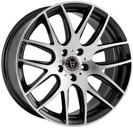Wolfrace Eurosport Munich - Gloss Black / Polished alloy wheel