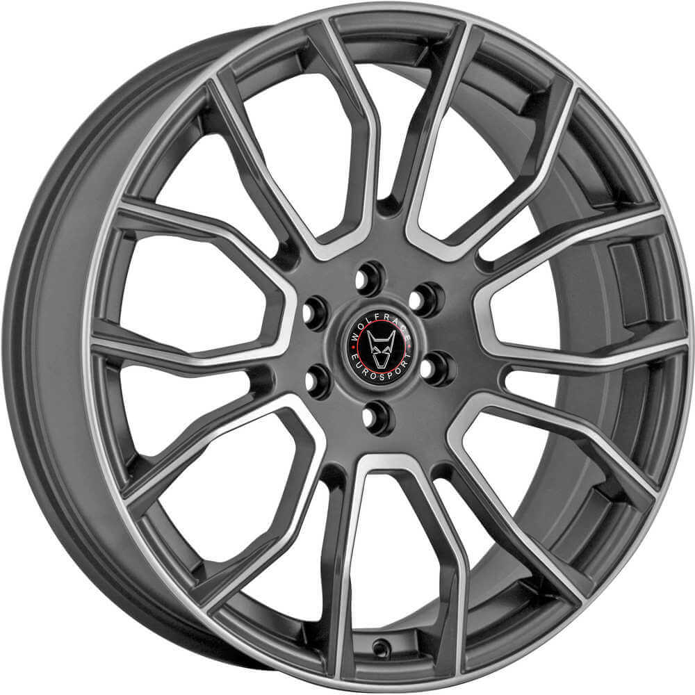 Wolfrace Eurosport Evoke X - Gunmetal / Polished alloy wheel