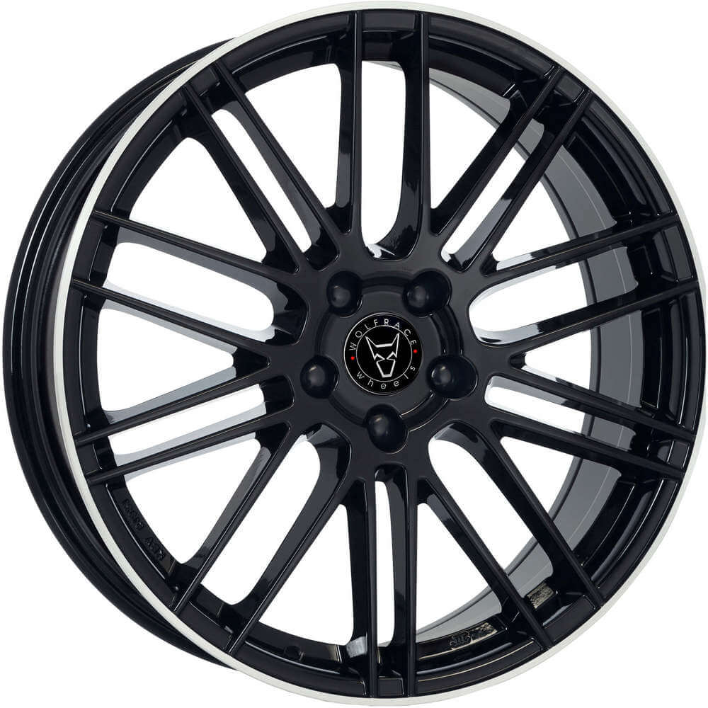 Wolfrace Eurosport KiboX - Diamond Black Lip Polished alloy wheel