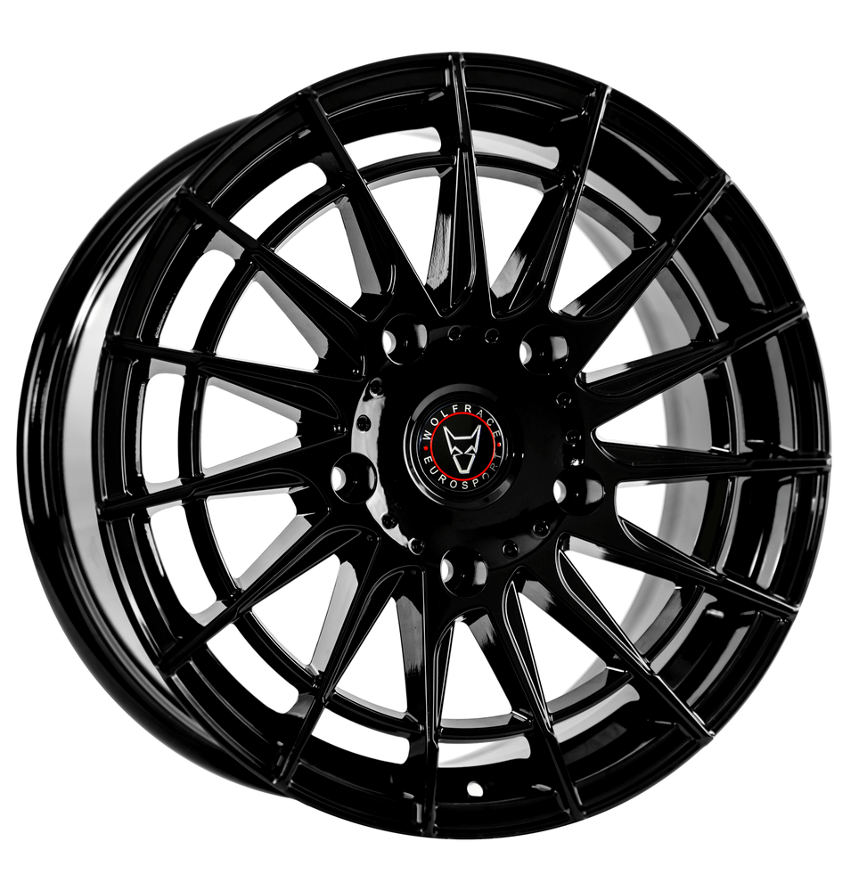 Wolfrace Eurosport Aero Super T - Gloss Black alloy wheel