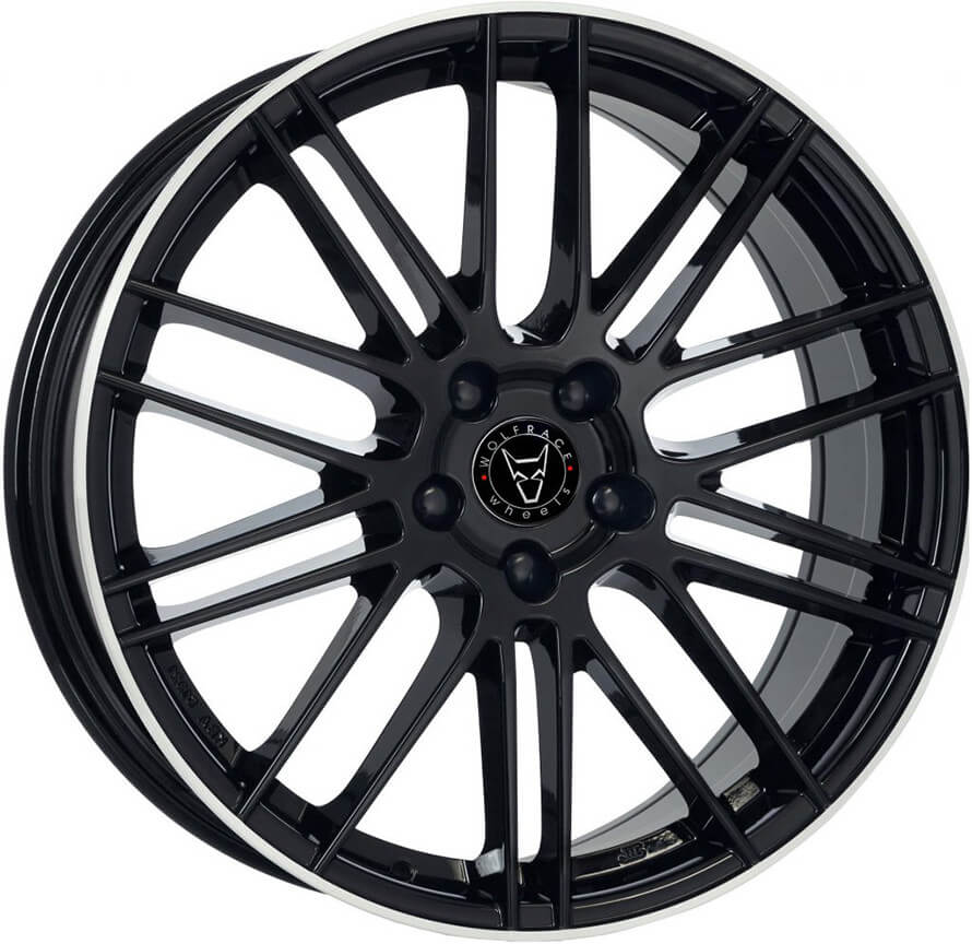 Wolfrace Eurosport KiboX - Diamond Black Polished alloy wheel