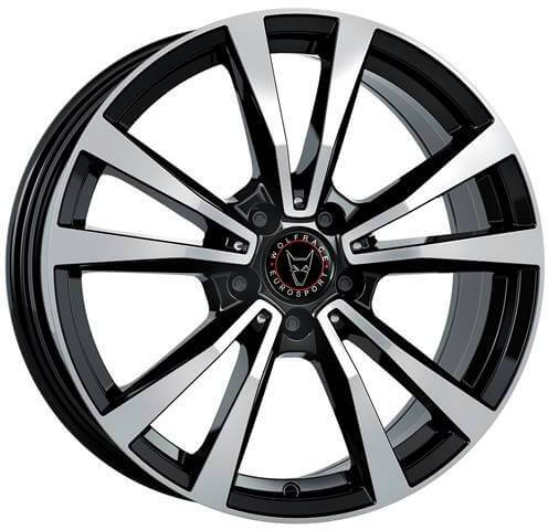 Wolfrace Eurosport M12 - Diamond Black Polished alloy wheel