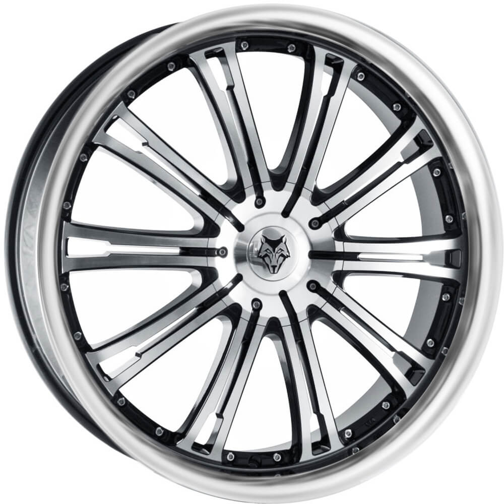 Wolfrace Explorer Vermont (Gloss Black Polished Lip) 9.50x22.00