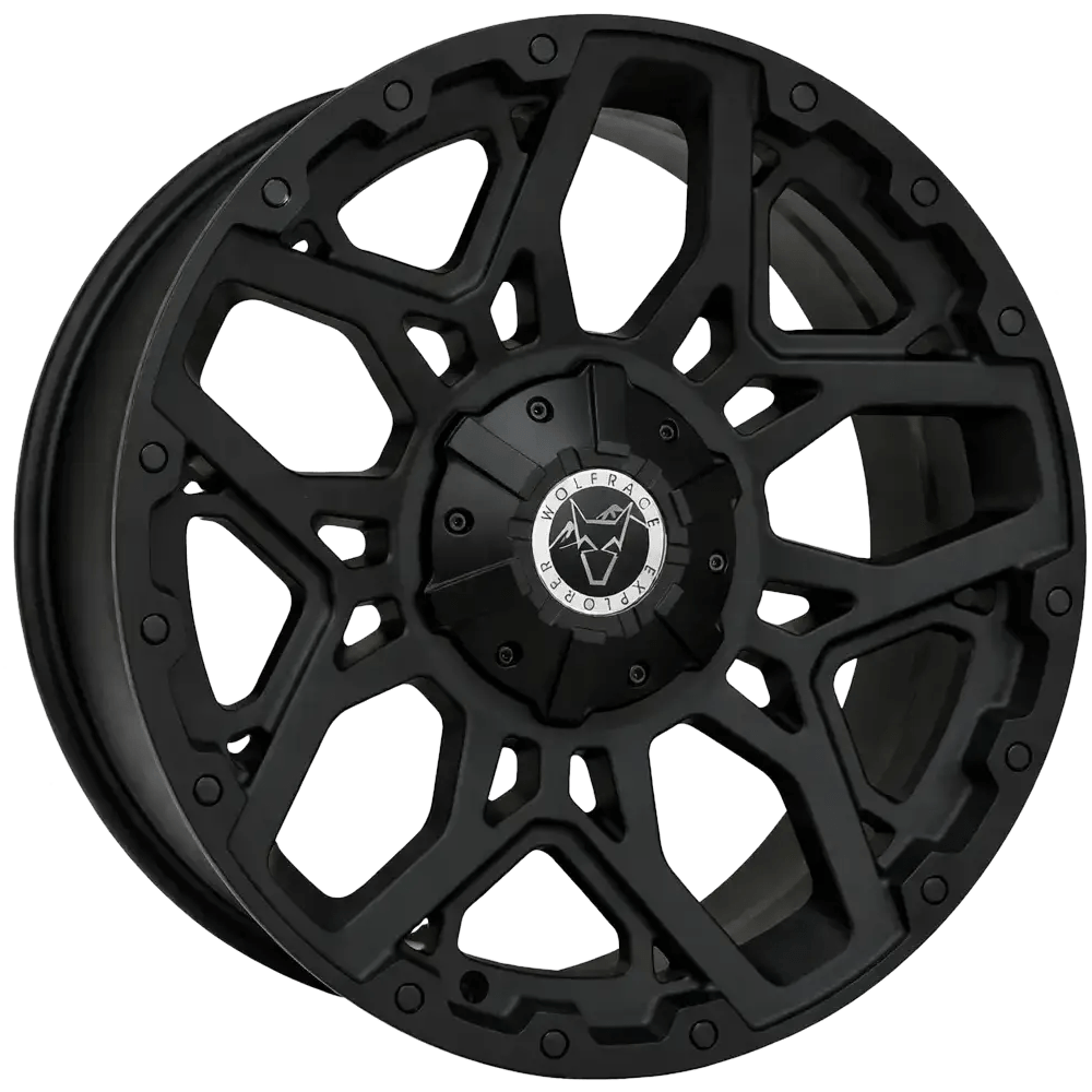 Wolfrace Explorer Sahara Alloy Wheel 18" x 8.5" ET45 Black