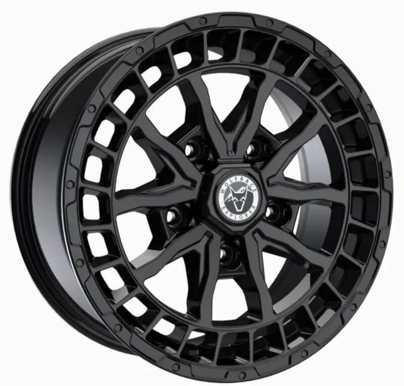 Wolfrace Explorer Wolf FTC - Gloss Black alloy wheel