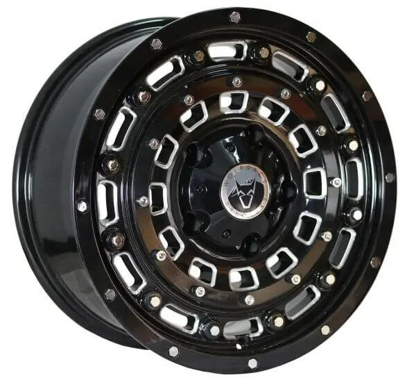 Wolfrace Explorer Overland - Gloss Black Polished alloy wheel