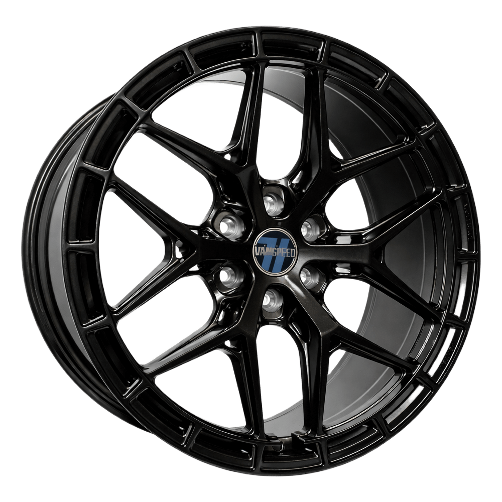 Wolfrace Vanspeed Vortex Alloy Wheel 20" x 8.5" ET35 Gloss Raven Black