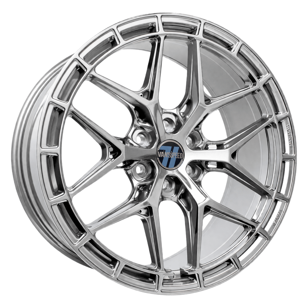 Wolfrace Vanspeed Vortex Alloy Wheel 20" x 9" ET35 Carbon Chrome