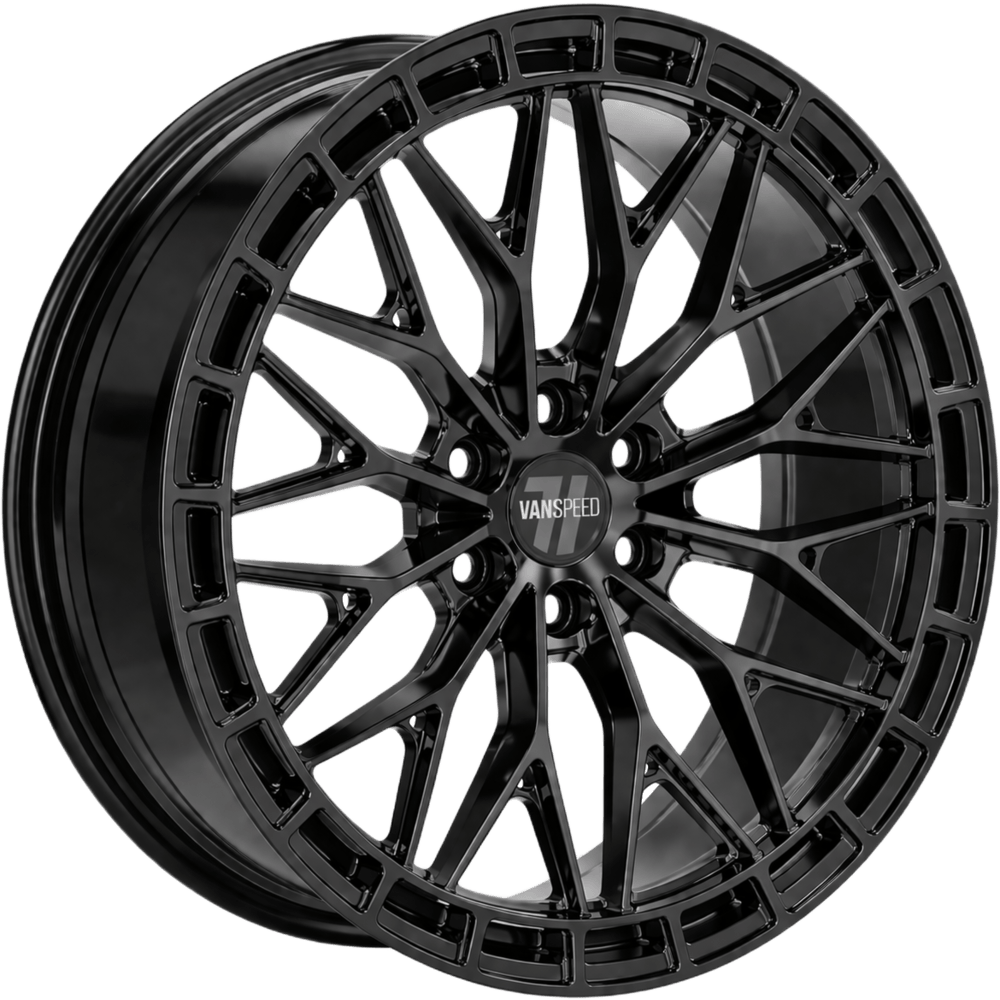 Wolfrace Vanspeed Bayern V7 Alloy Wheel 19" x 8.5" ET35 Black