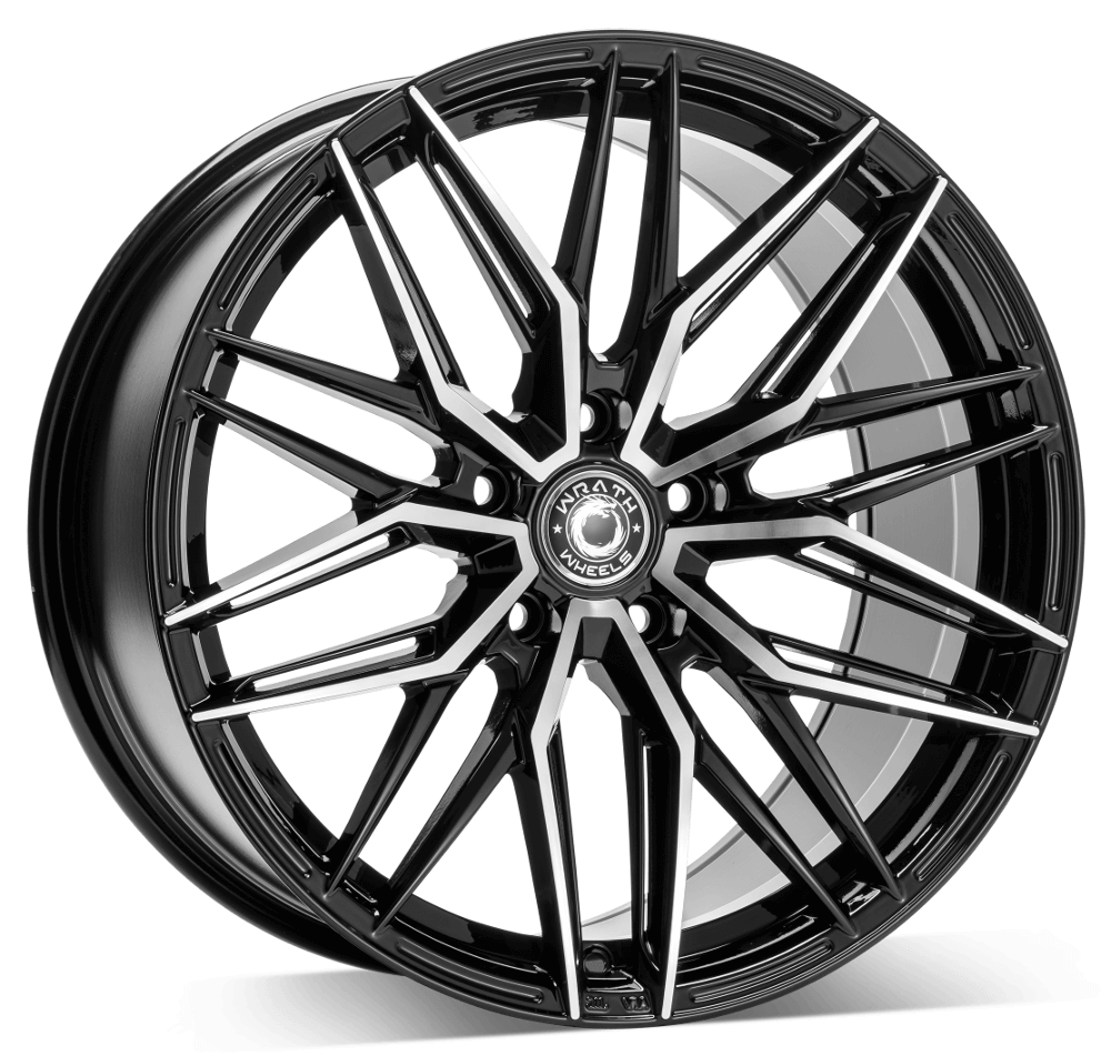 WRATH WF9 - Gloss Black Polished Face alloy wheel
