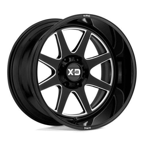 XD XD844 PIKE - Gloss Black Milled alloy wheel