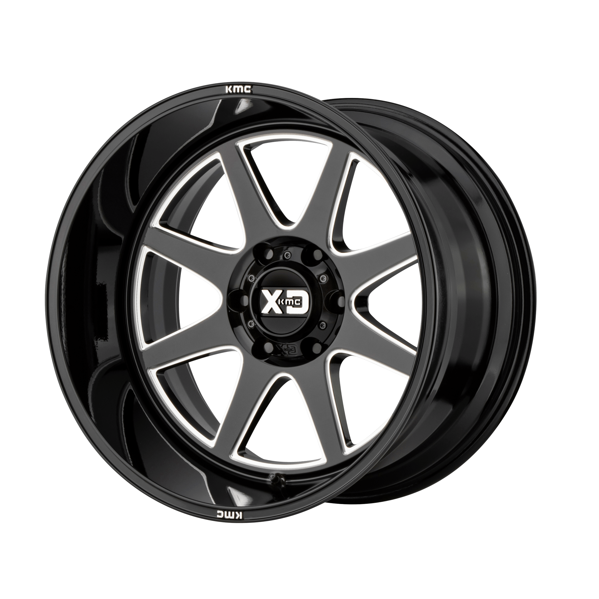 XD XD844 PIKE - Gloss Black Milled alloy wheel