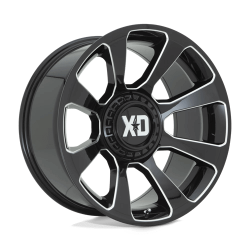 XD XD854 REACTOR - Gloss Black Milled alloy wheel