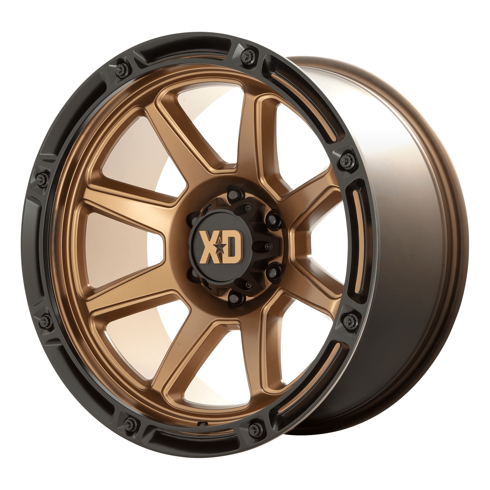 XD XD863 - Matte Bronze W/ Black Lip alloy wheel