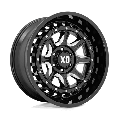 XD XD866 OUTLANDER - Gloss Black Milled alloy wheel