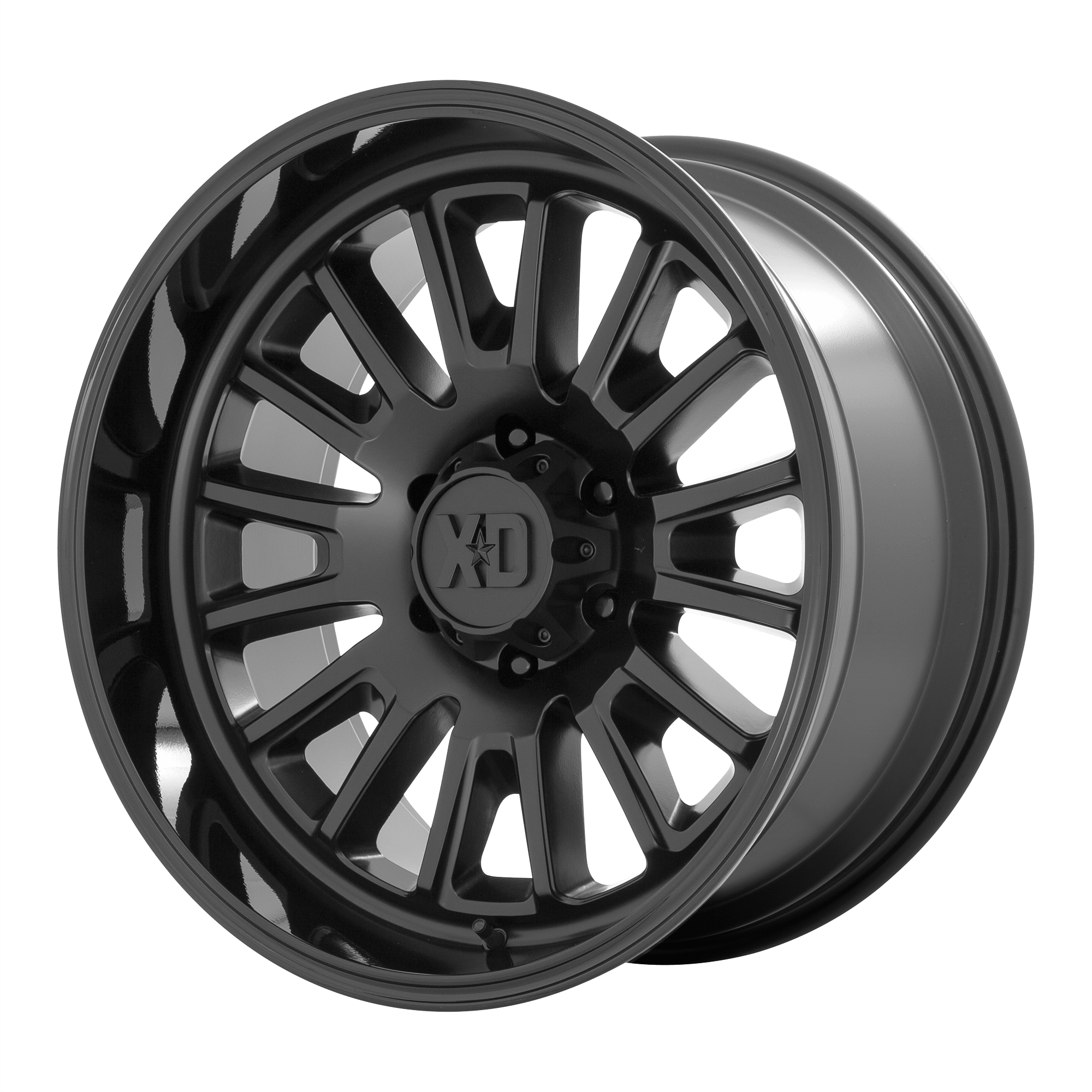 XD XD864 ROVER - Satin Black W/ Gloss Black Lip alloy wheel