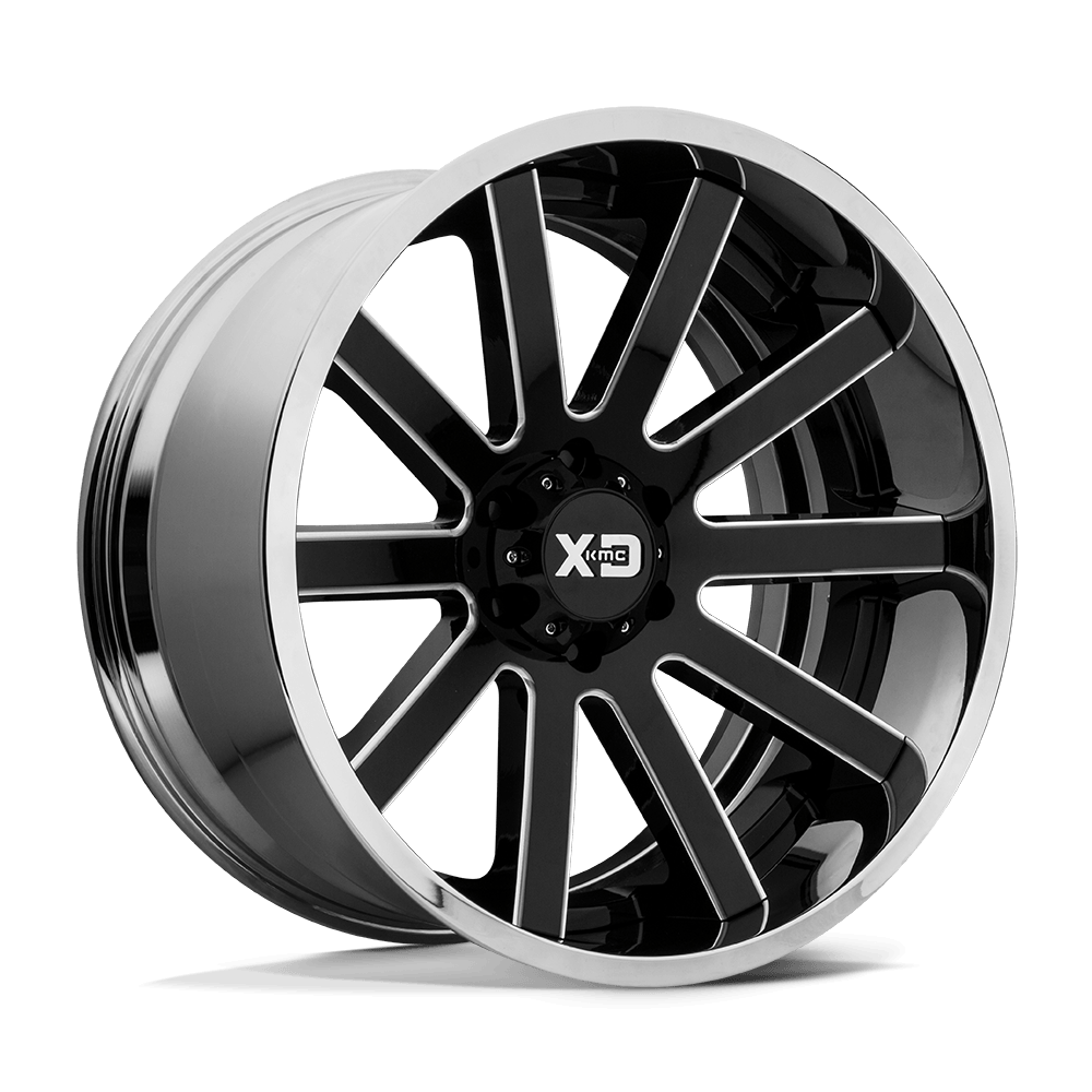 XD XD818 HEIST Gloss Black Milled Alloy Wheels