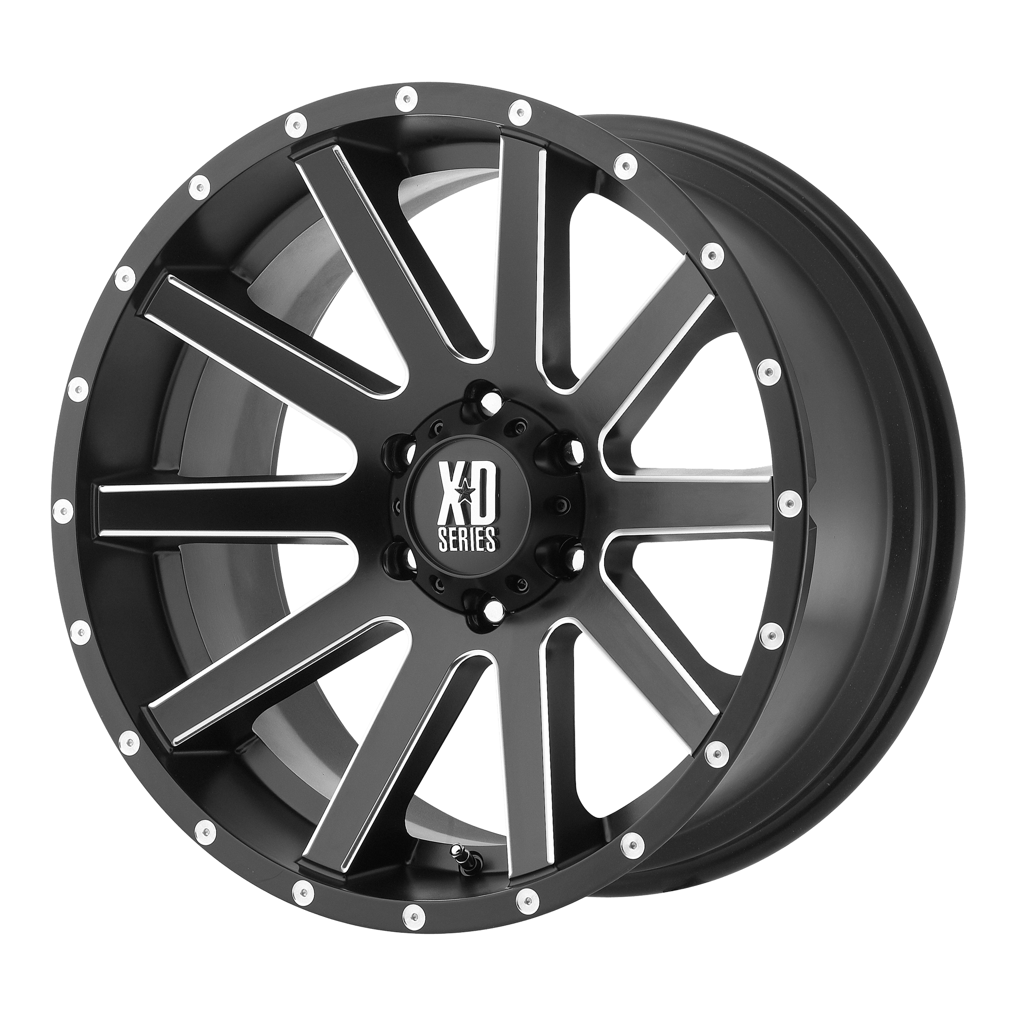 XD XD818 HEIST - Satin Black Milled alloy wheel