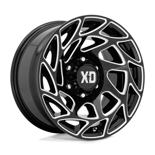 XD XD860 ONSLAUGHT - Gloss Black Milled alloy wheel