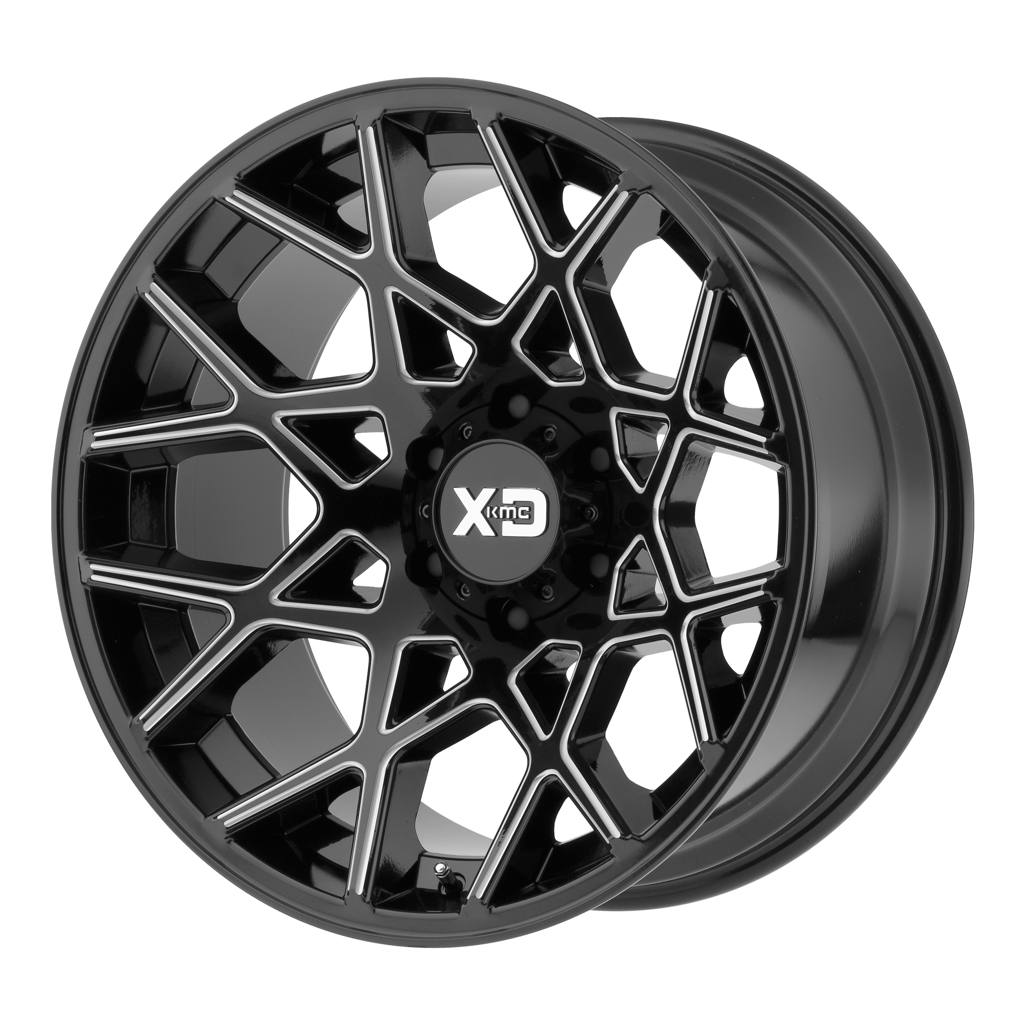 XD XD831 CHOPSTIX Gloss Black Milled Alloy Wheels