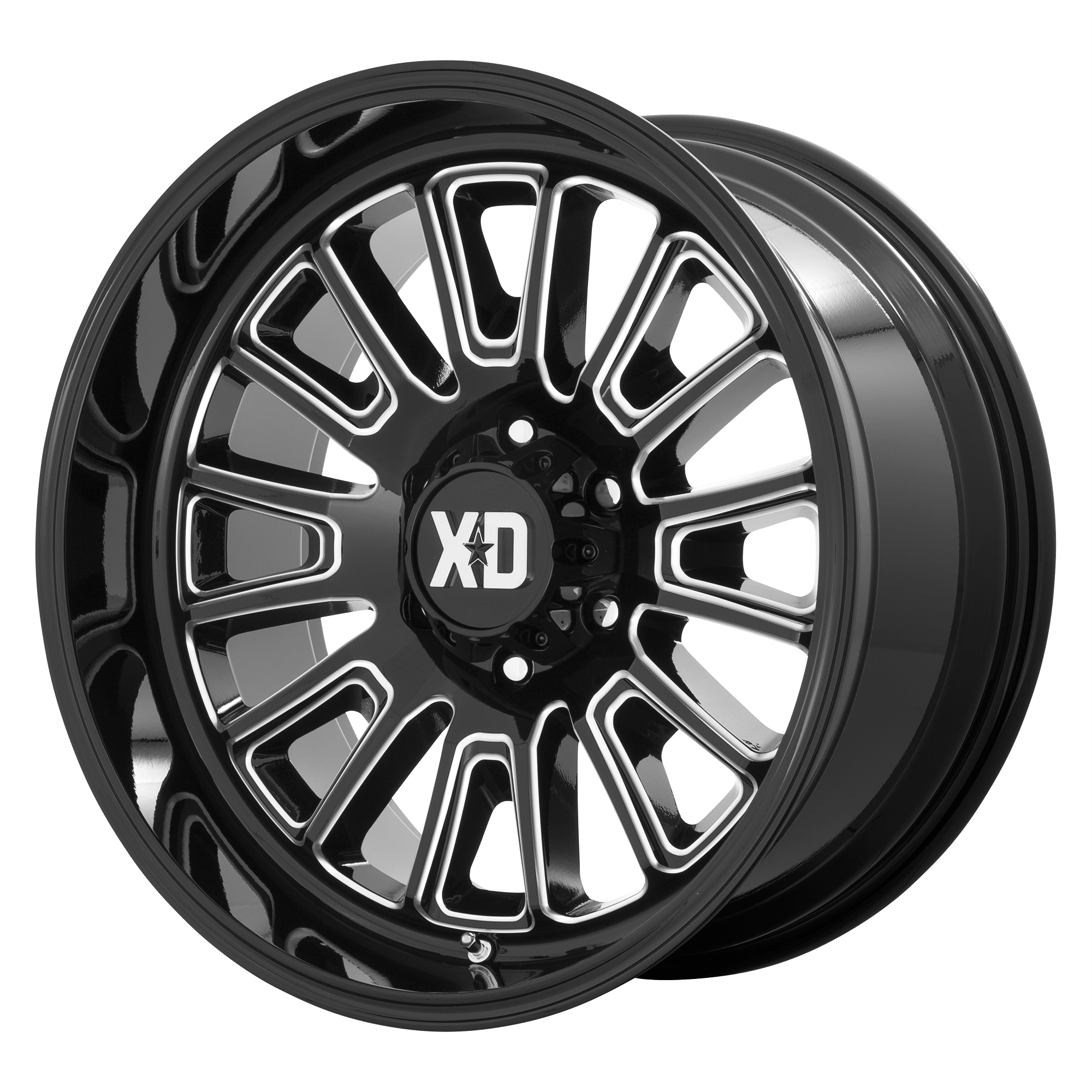 XD XD864 ROVER Gloss Black Milled Alloy Wheels