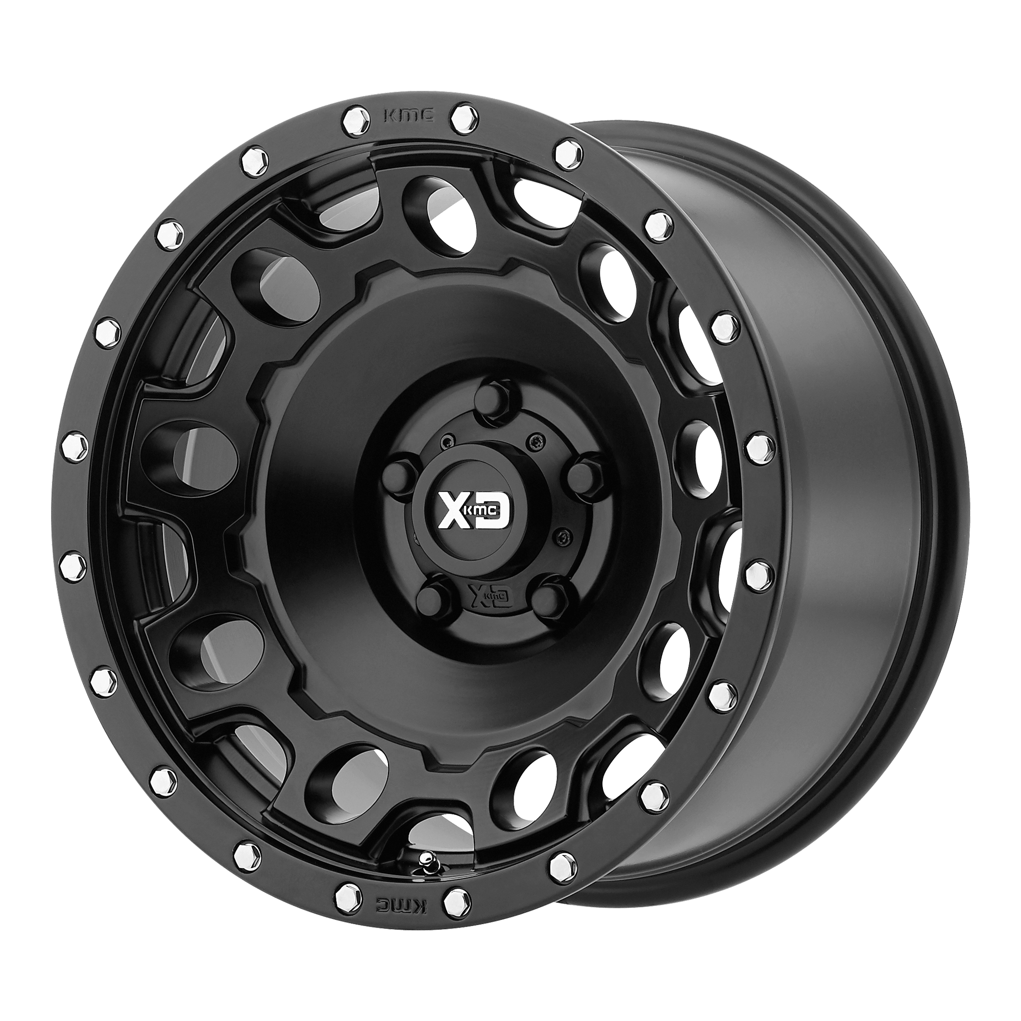 XD XD129 HOLESHOT Satin Black Alloy Wheels