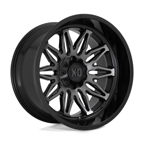 XD XD859 GUNNER - Gloss Black Machined W/ Gray Tint alloy wheel