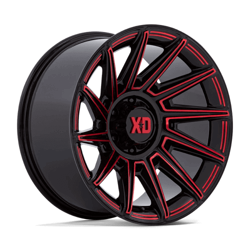 XD XD867 SPECTER - Gloss Black W/ Red Tint alloy wheel