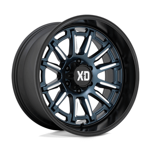 XD XD865 PHOENIX - Metallic Blue Milled W/ Black Lip alloy wheel