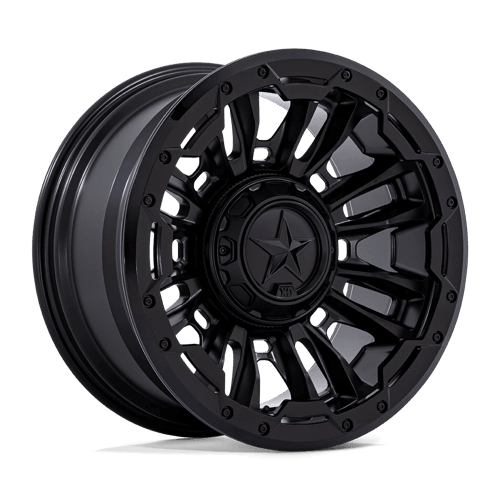 XD XD870 BOMBER - Matte Black W/ Gloss Black Ring alloy wheel