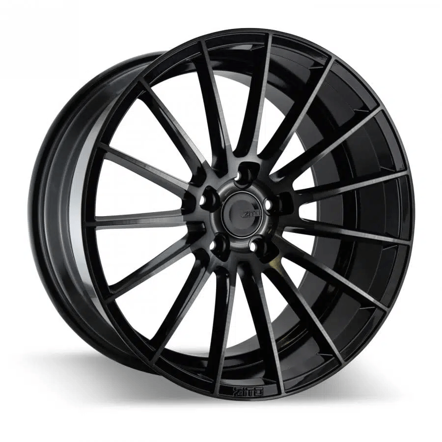 ZITO ZF15 Gloss Black Face Polished Alloy Wheels